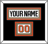 Anaheim Nameplate & Number (Shoulder) - Road White - Triple Mat 3
