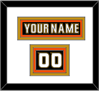 Anaheim Nameplate & Number (Shoulder) - Home Black (2006-2014) - Premier Tier 1