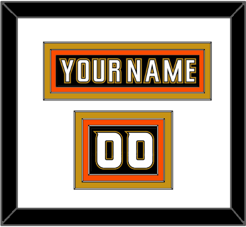 Anaheim Nameplate & Number (Shoulder) - Home Black (2006-2014) - Premier Tier 1