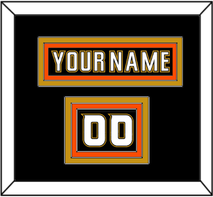 Anaheim Nameplate & Number (Shoulder) - Home Black (2006-2014) - Premier Tier 2
