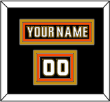 Anaheim Nameplate & Number (Shoulder) - Home Black (2006-2014) - Triple Mat 2