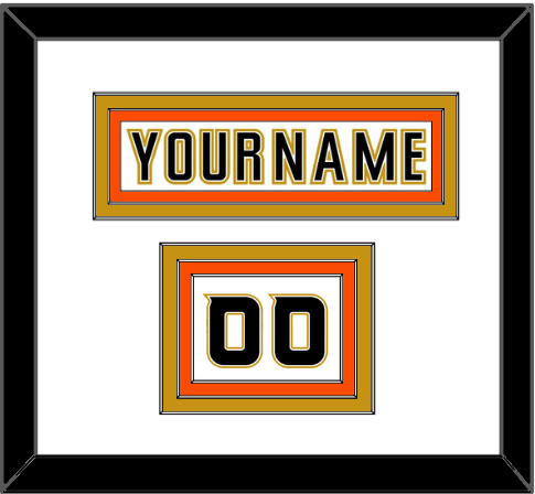 Anaheim Nameplate & Number (Shoulder) - Road White (2006-2014) - Premier Tier 2