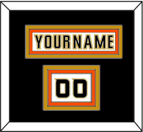 Anaheim Nameplate & Number (Shoulder) - Road White (2006-2014) - Premier Tier 3