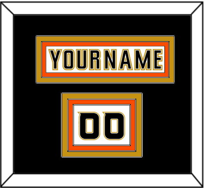 Anaheim Nameplate & Number (Shoulder) - Road White (2006-2014) - Premier Tier 3