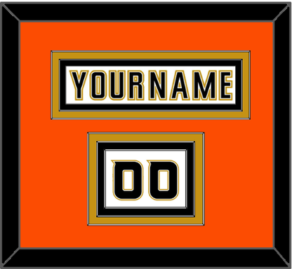 Anaheim Nameplate & Number (Shoulder) - Road White (2006-2014) - Premier Tier 4