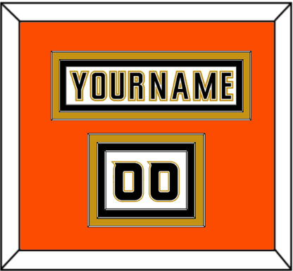 Anaheim Nameplate & Number (Shoulder) - Road White (2006-2014) - Premier Tier 4