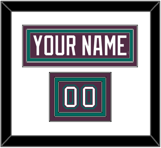 Anaheim Nameplate & Number (Shoulder) - Road Purple (1993-2006) - Premier Tier 1