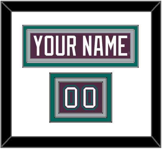 Anaheim Nameplate & Number (Shoulder) - Road Purple (1993-2006) - Premier Tier 2
