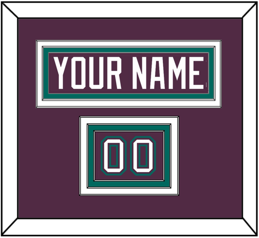 Anaheim Nameplate & Number (Shoulder) - Road Purple (1993-2006) - Premier Tier 3