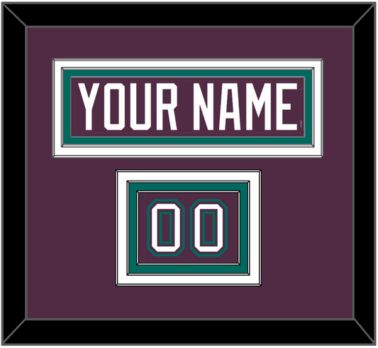 Anaheim Nameplate & Number (Shoulder) - Road Purple (1993-2006) - Premier Tier 3