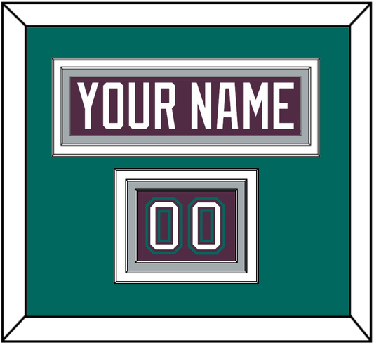 Anaheim Nameplate & Number (Shoulder) - Road Purple (1993-2006) - Premier Tier 4