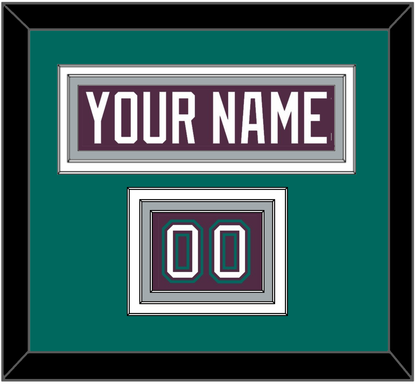 Anaheim Nameplate & Number (Shoulder) - Road Purple (1993-2006) - Premier Tier 4
