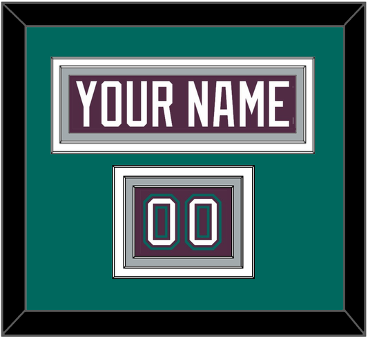 Anaheim Nameplate & Number (Shoulder) - Road Purple (1993-2006) - Premier Tier 4