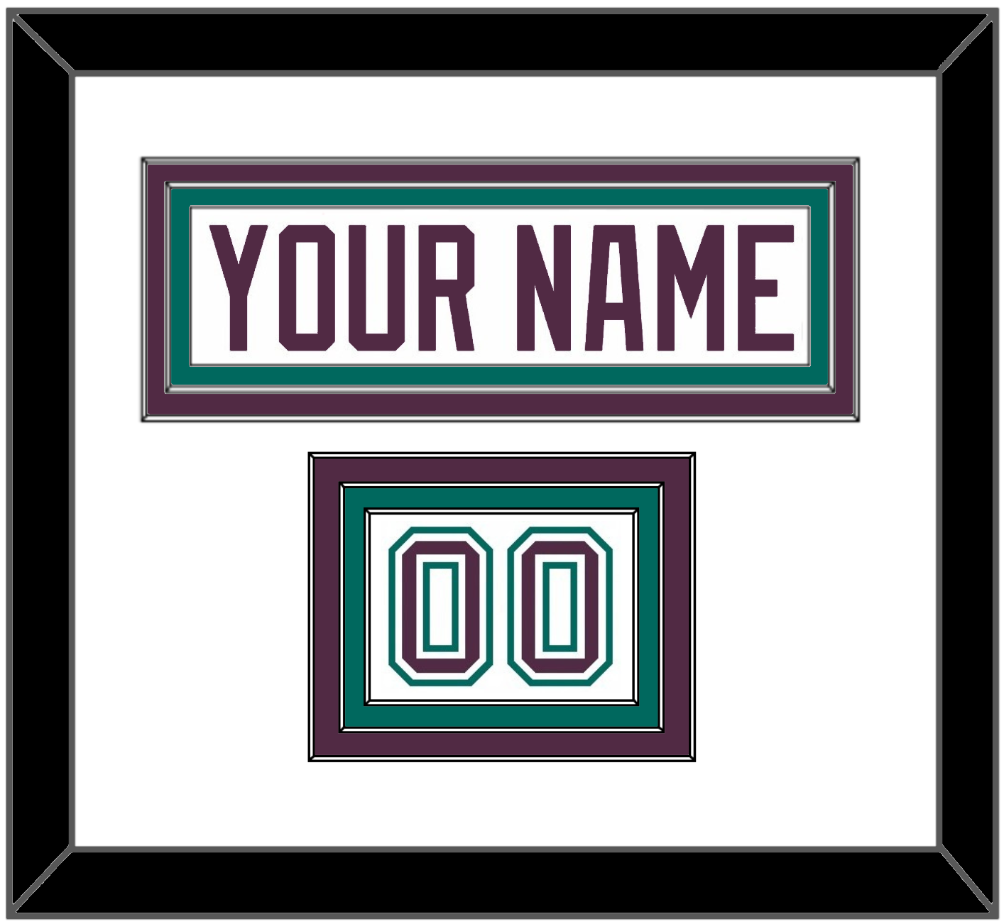 Anaheim Nameplate & Number (Shoulder) - Home White (1993-2006) - Premier Tier 1