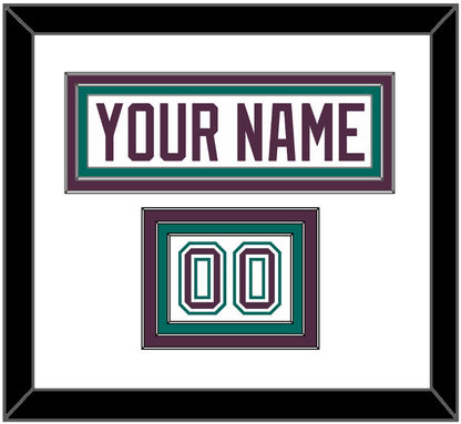 Anaheim Nameplate & Number (Shoulder) - Home White (1993-2006) - Premier Tier 1