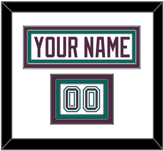 Anaheim Nameplate & Number (Shoulder) - Home White (1993-2006) - Premier Tier 1