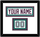 Anaheim Nameplate & Number (Shoulder) - Home White (1993-2006) - Triple Mat 1