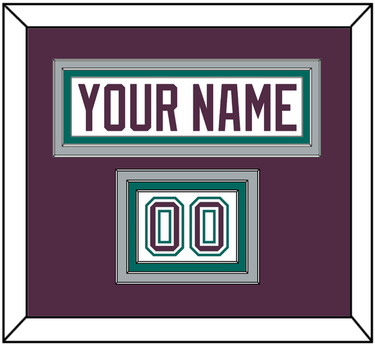 Anaheim Nameplate & Number (Shoulder) - Home White (1993-2006) - Premier Tier 2