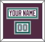Anaheim Nameplate & Number (Shoulder) - Home White (1993-2006) - Triple Mat 2