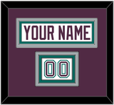 Anaheim Nameplate & Number (Shoulder) - Home White (1993-2006) - Triple Mat 2