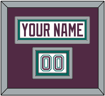 Anaheim Nameplate & Number (Shoulder) - Home White (1993-2006) - Premier Tier 2