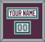 Anaheim Nameplate & Number (Shoulder) - Home White (1993-2006) - Triple Mat 2