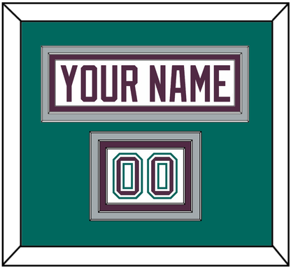 Anaheim Nameplate & Number (Shoulder) - Home White (1993-2006) - Premier Tier 3
