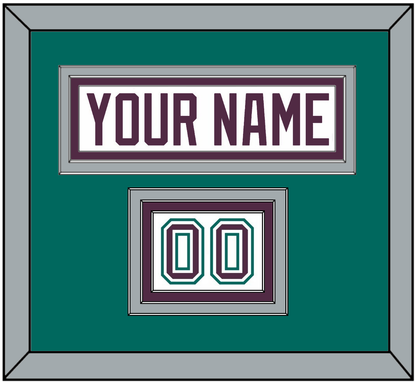 Anaheim Nameplate & Number (Shoulder) - Home White (1993-2006) - Premier Tier 3