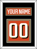 Anaheim Nameplate & Number (Back) - Home Orange - Double Mat 4