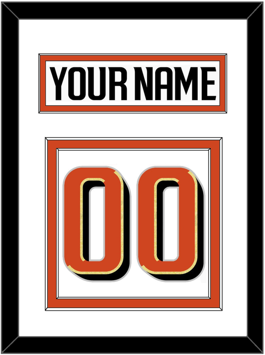 Anaheim Nameplate & Number (Back) - Road White - Signature Tier 1