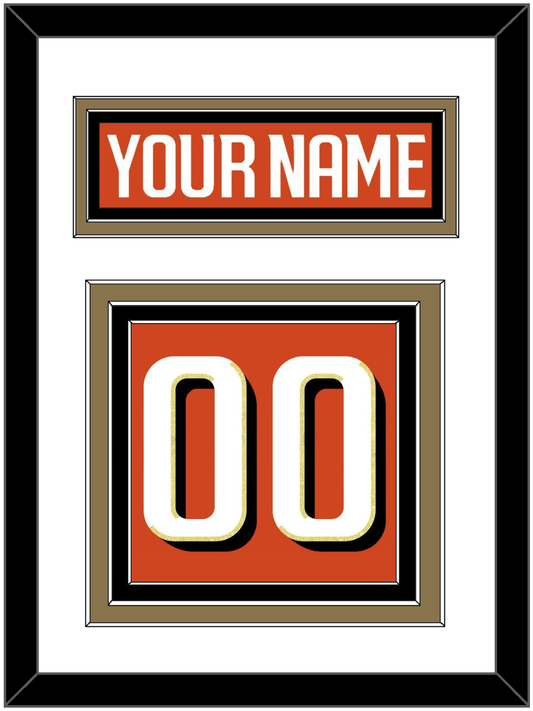 Anaheim Nameplate & Number (Back) - Home Orange - Premier Tier 1