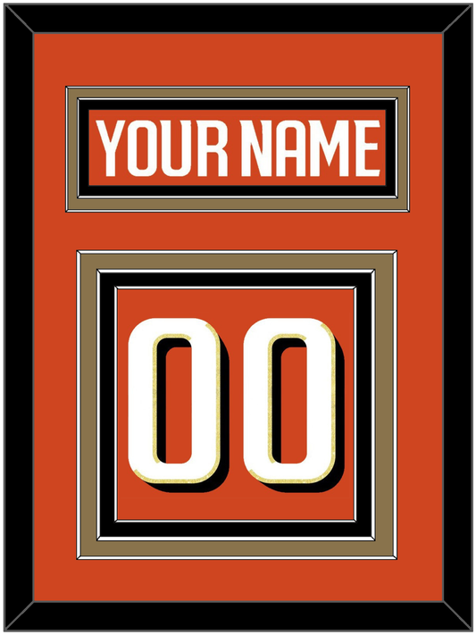 Anaheim Nameplate & Number (Back) - Home Orange - Premier Tier 2