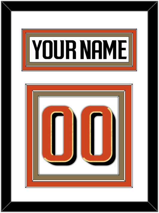 Anaheim Nameplate & Number (Back) - Road White - Premier Tier 1