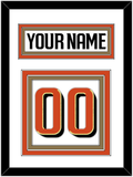 Anaheim Nameplate & Number (Back) - Road White - Triple Mat 1