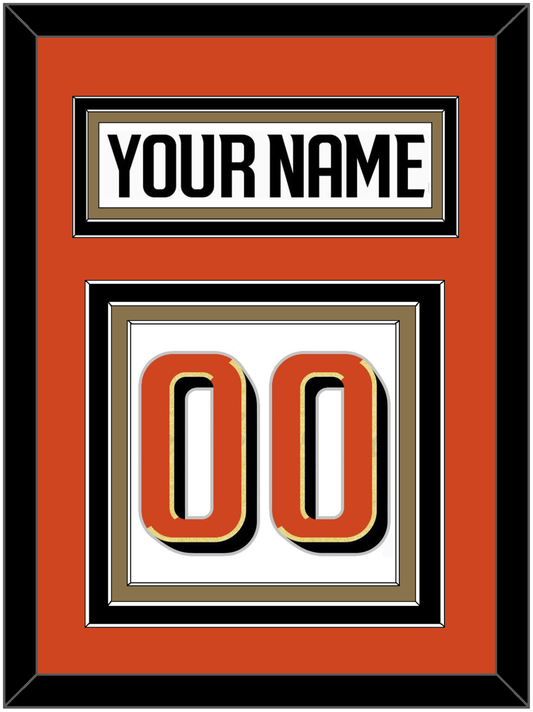 Anaheim Nameplate & Number (Back) - Road White - Premier Tier 2
