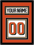 Anaheim Nameplate & Number (Back) - Road White - Triple Mat 2