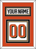 Anaheim Nameplate & Number (Back) - Road White - Triple Mat 2