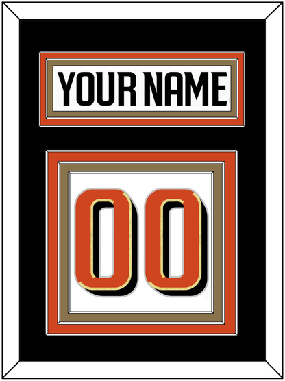 Anaheim Nameplate & Number (Back) - Road White - Premier Tier 3