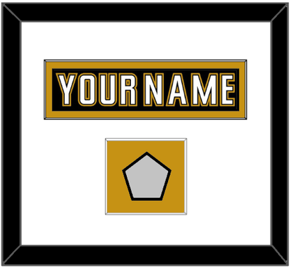 Anaheim Nameplate & Stanley Cup Finals Patch - Home Black (2006-2014) - Essential Tier 1