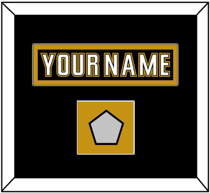 Anaheim Nameplate & Stanley Cup Finals Patch - Home Black (2006-2014) - Essential Tier 2