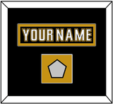 Anaheim Nameplate & Stanley Cup Finals Patch - Home Black (2006-2014) - Single Mat 2