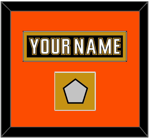 Anaheim Nameplate & Stanley Cup Finals Patch - Home Black (2006-2014) - Essential Tier 3
