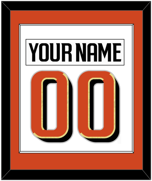 Anaheim Nameplate & Number (Back) Combined - Road White - Essential Tier 1