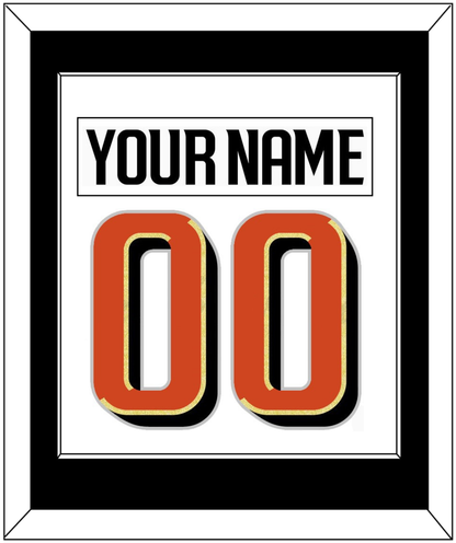 Anaheim Nameplate & Number (Back) Combined - Road White - Essential Tier 2