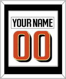 Anaheim Nameplate & Number (Back) Combined - Road White - Single Mat 2