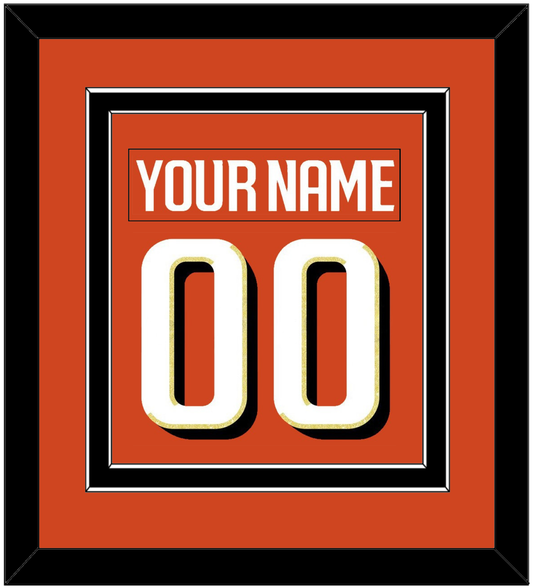 Anaheim Nameplate & Number (Back) Combined - Home Orange - Signature Tier 3