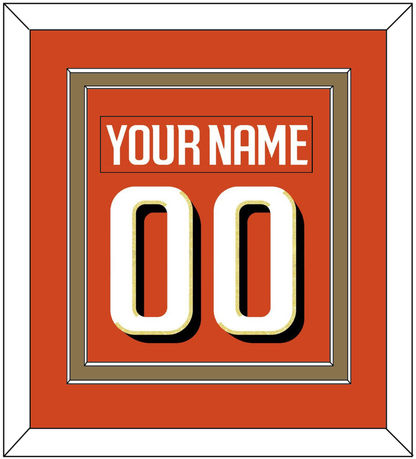 Anaheim Nameplate & Number (Back) Combined - Home Orange - Signature Tier 4