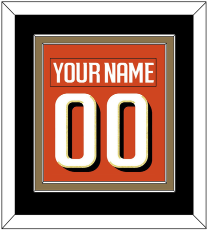 Anaheim Nameplate & Number (Back) Combined - Home Orange - Signature Tier 5