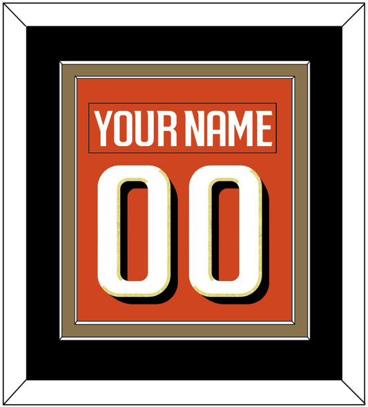Anaheim Nameplate & Number (Back) Combined - Home Orange - Signature Tier 5