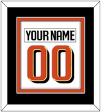 Anaheim Nameplate & Number (Back) Combined - Road White - Double Mat 3